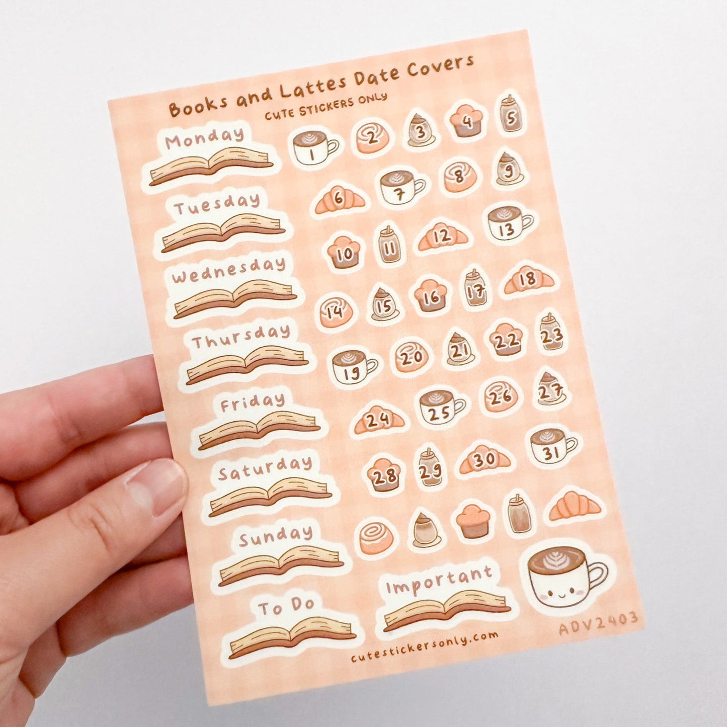 Books & Lattes Date Covers - Premium Sticker Sheet