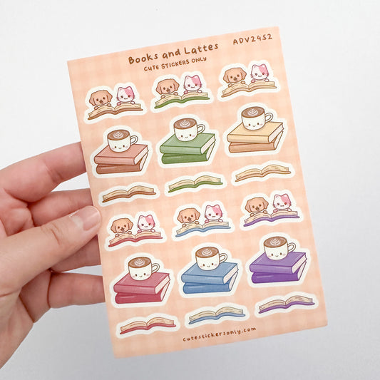 Books & Lattes - Premium Sticker Sheet