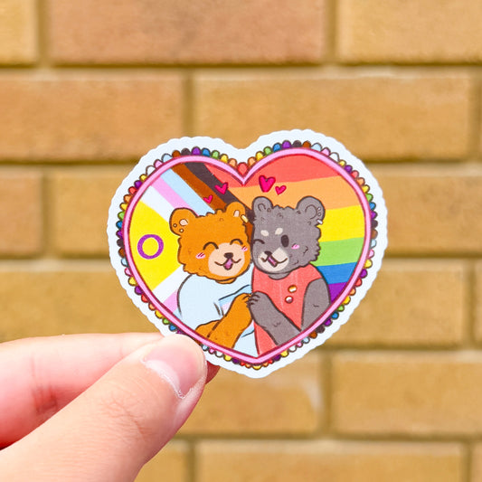 [LIMITED] Pride Bears Glossy Vinyl Sticker