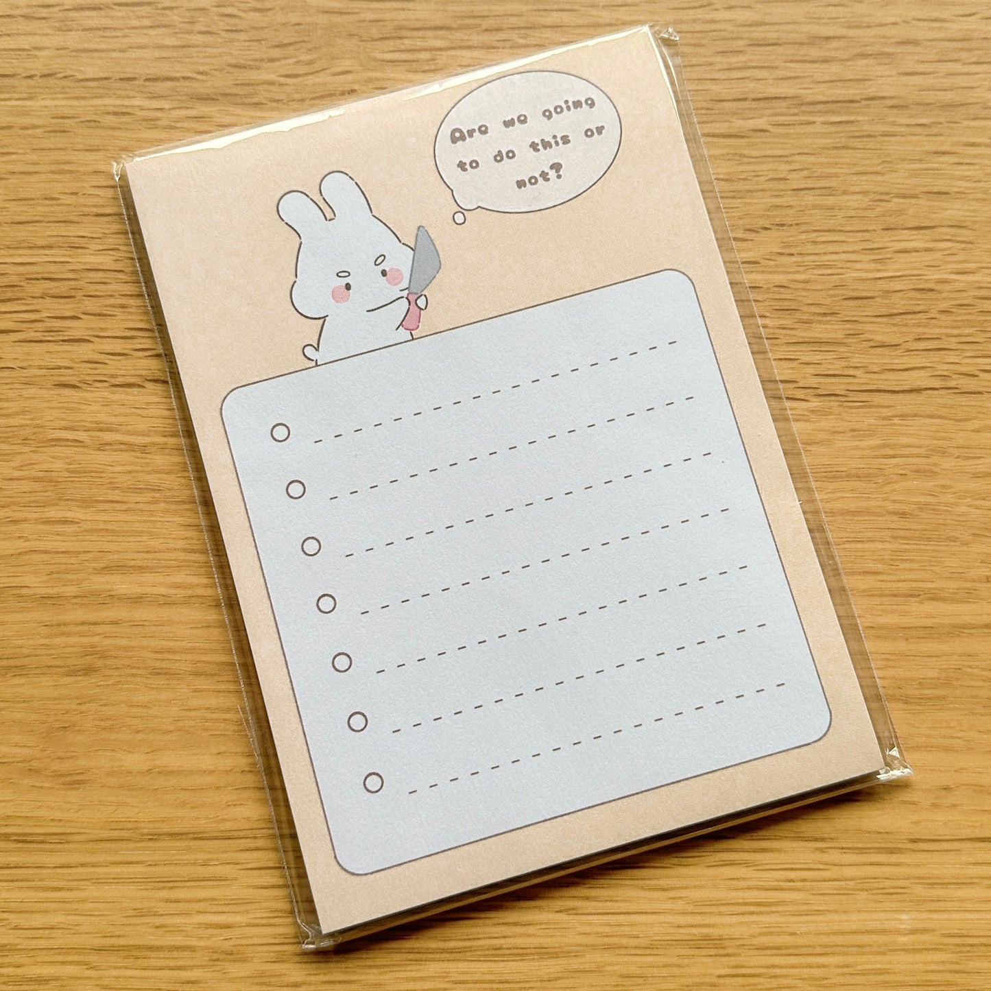 “Are we going to do this or not?” Bunny A6 Notepad
