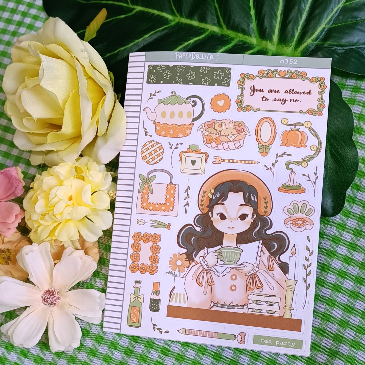 Tea Party | Alone Time | C352 Sticker Sheet