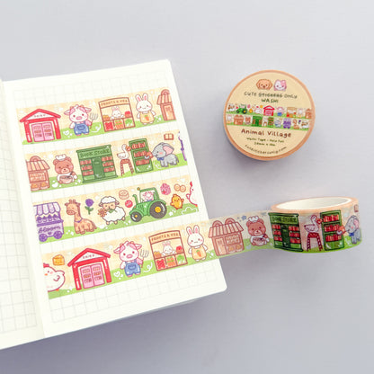 Animal Village 20mm Washi Tape with Holographic Foil