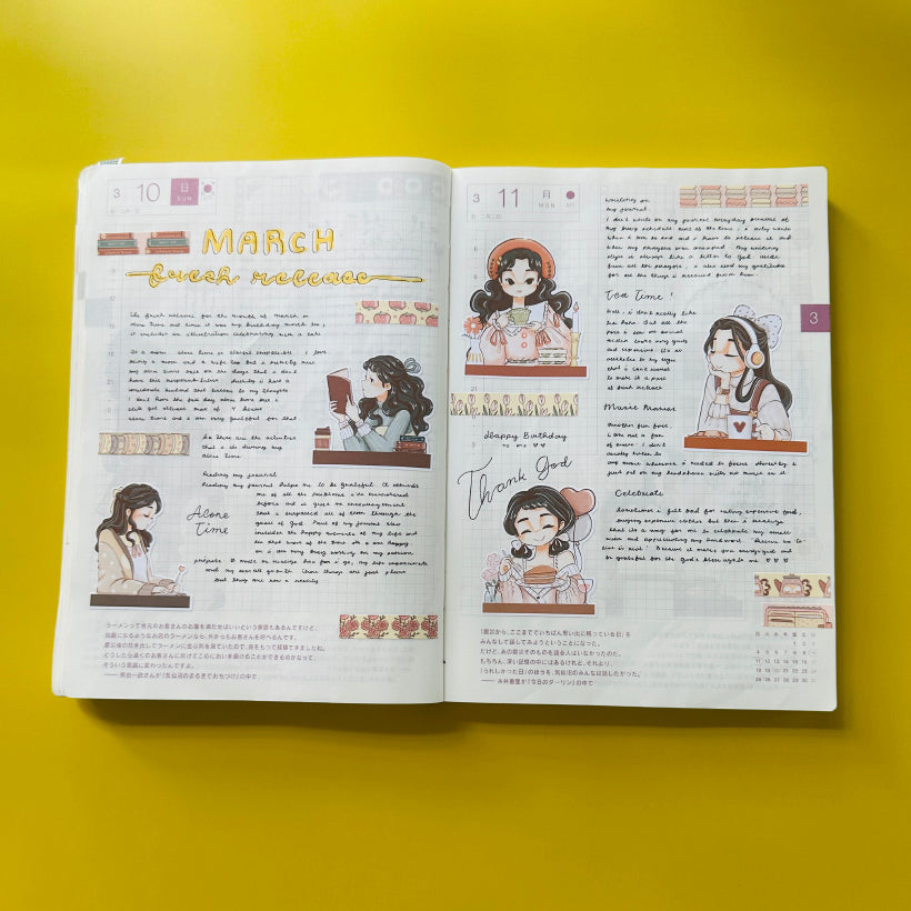 Tea Party | Alone Time | C352 Sticker Sheet