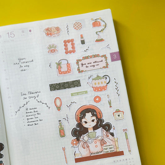 Tea Party | Alone Time | C352 Sticker Sheet