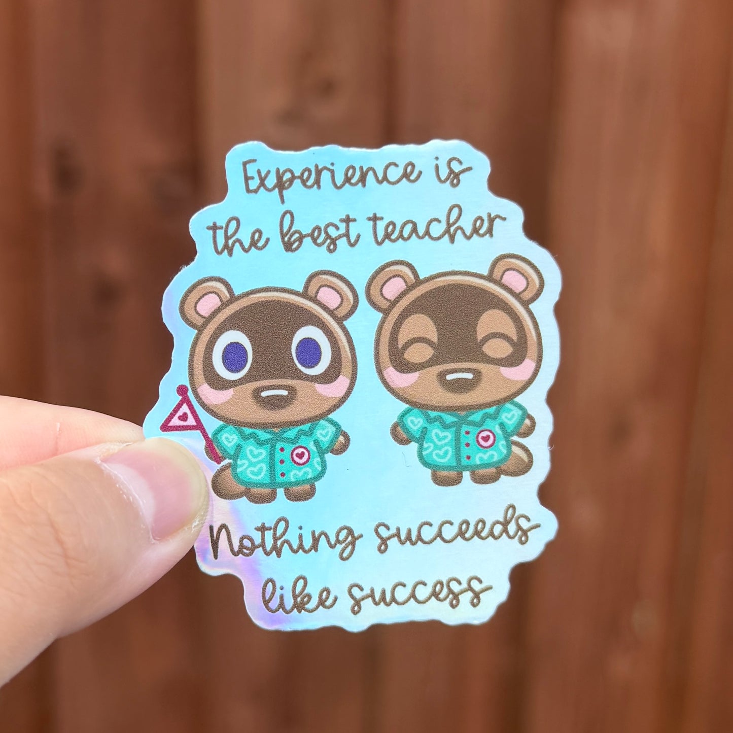 Cosy Animals Video Game Hosts - Holographic Die Cut Sticker