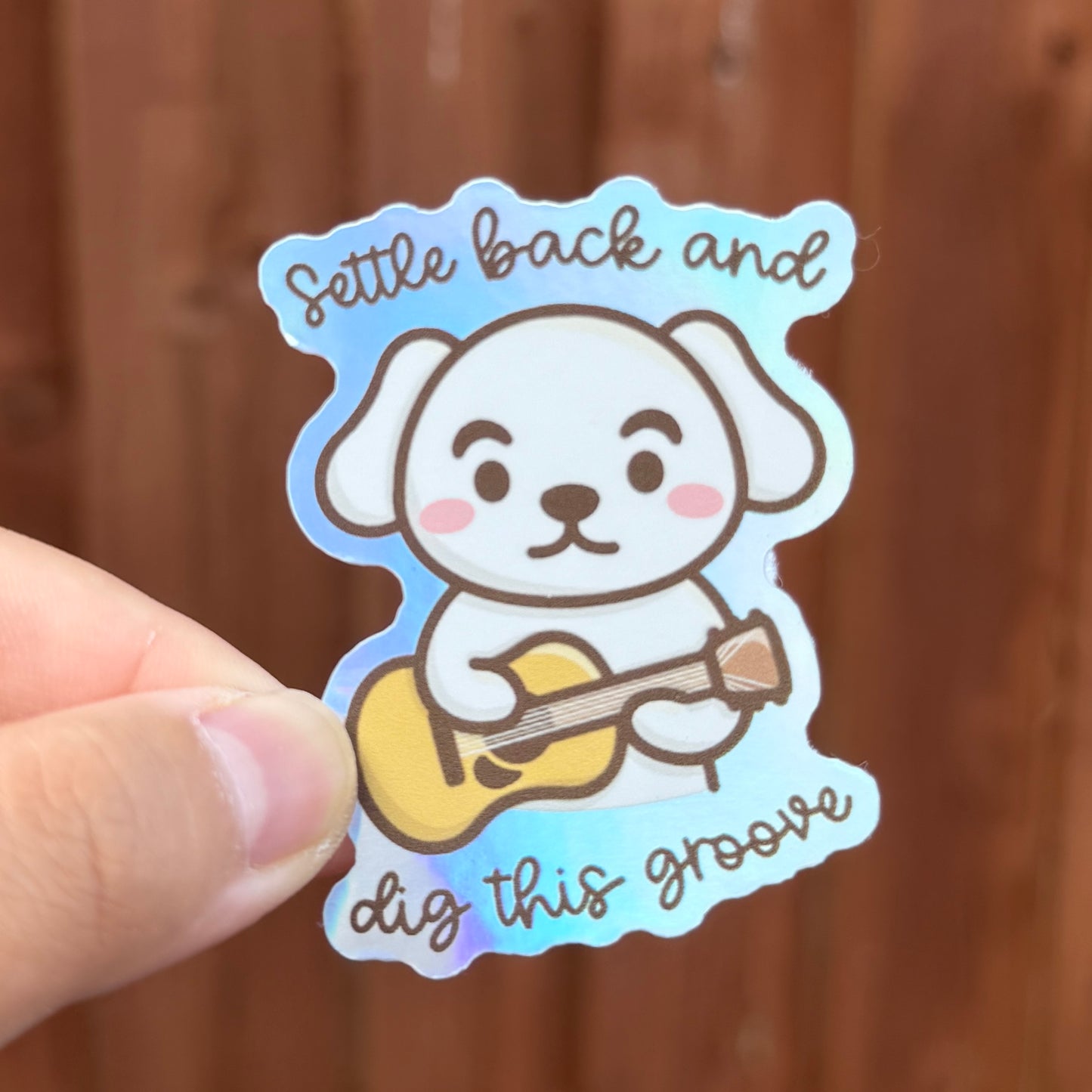 Dig this groove - Holographic Die Cut Sticker