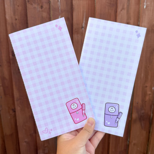 Custard TN Insert Notebook (dot grid, 64pg, 120gsm) - Reversible Pink/Purple Cover
