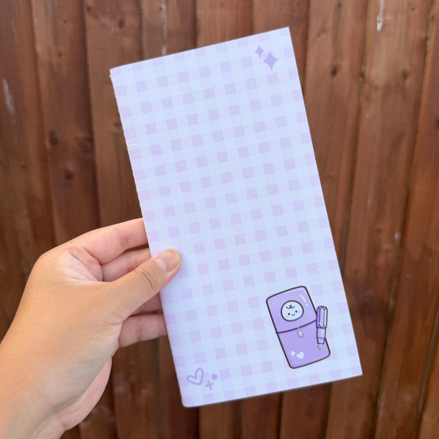 Custard TN Insert Notebook (dot grid, 64pg, 120gsm) - Reversible Pink/Purple Cover