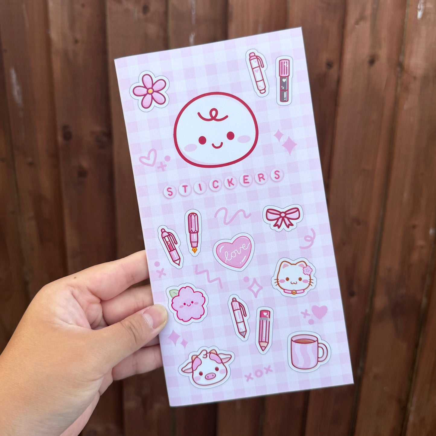 Custard TN Sticker Book (32pg) - Reversible Pink/Purple Cover