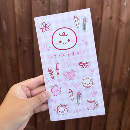Custard TN Sticker Book (32pg) - Reversible Pink/Purple Cover