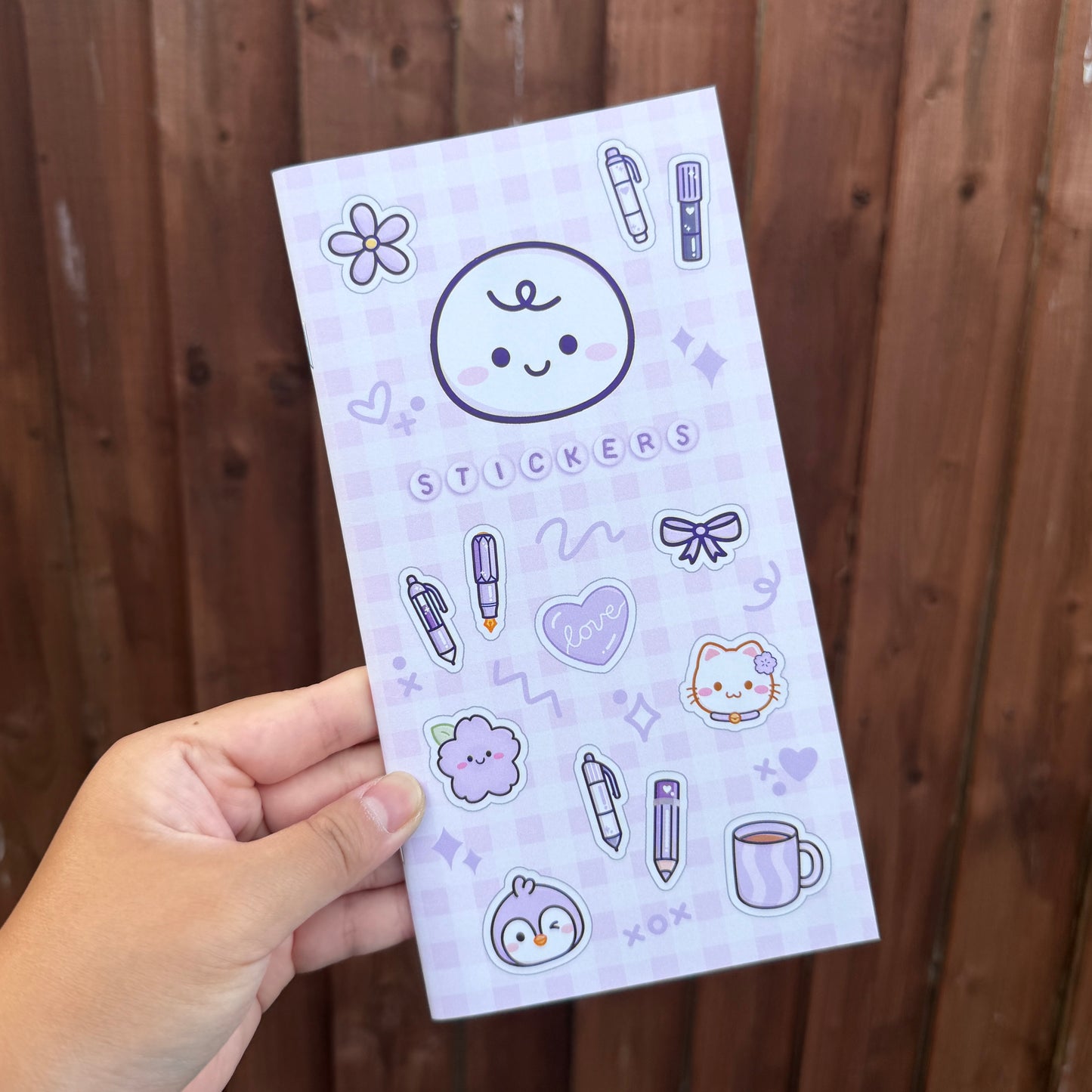 Custard TN Sticker Book (32pg) - Reversible Pink/Purple Cover