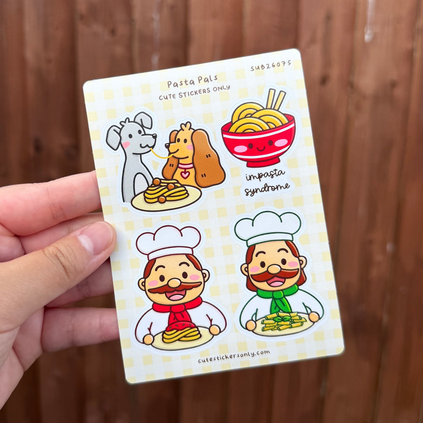 Pasta Pals - Sticker Sheet