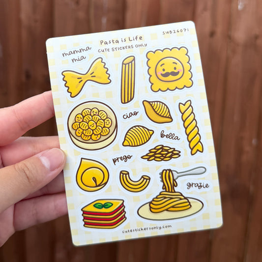 Pasta is Life - Sticker Sheet