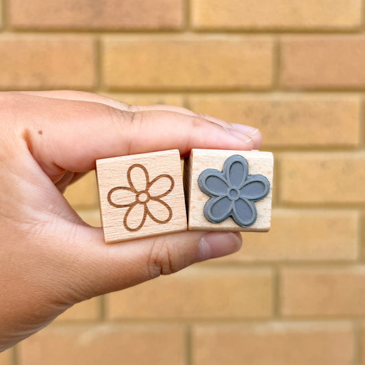 Flower Wooden Stamps