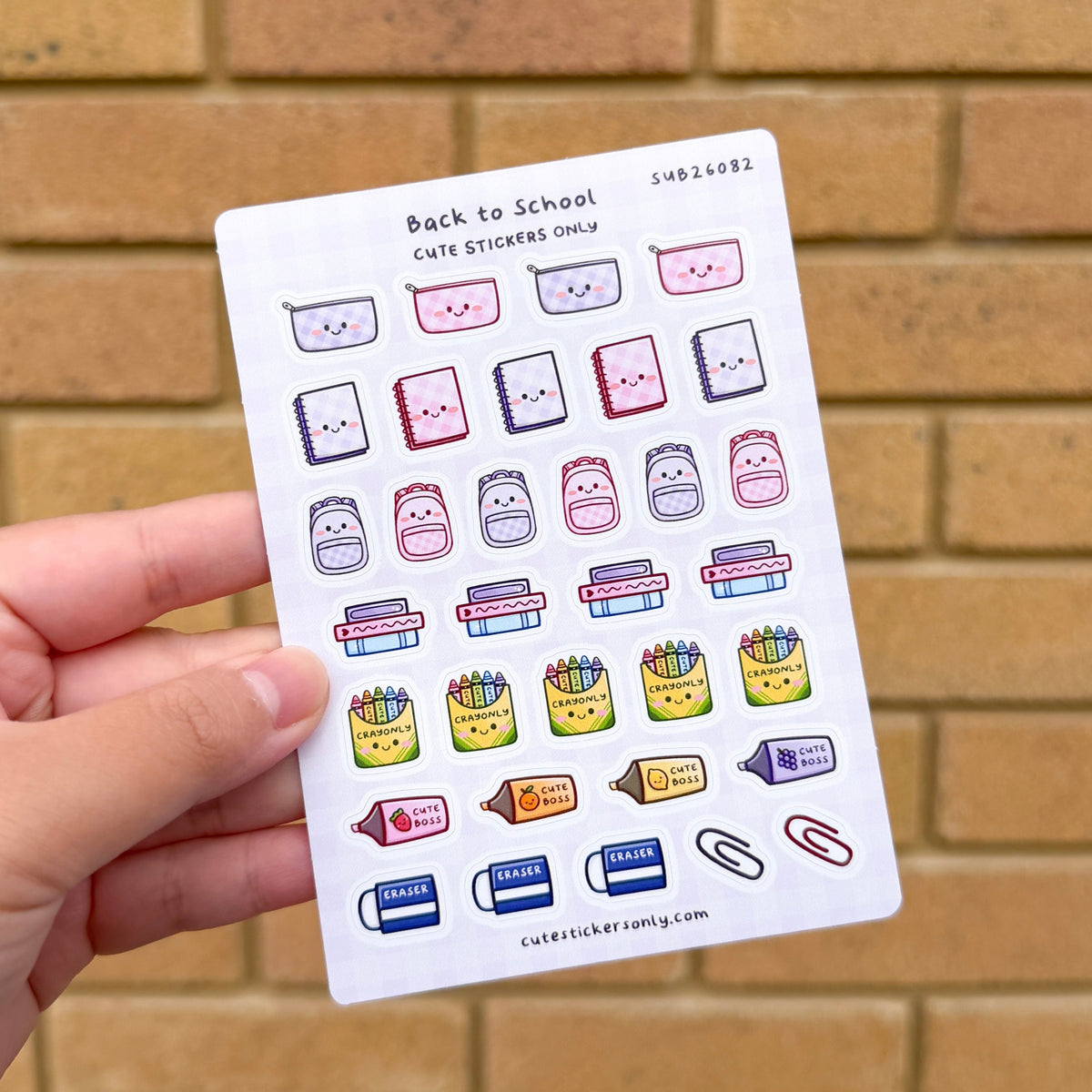 Back to School - Sticker Sheet