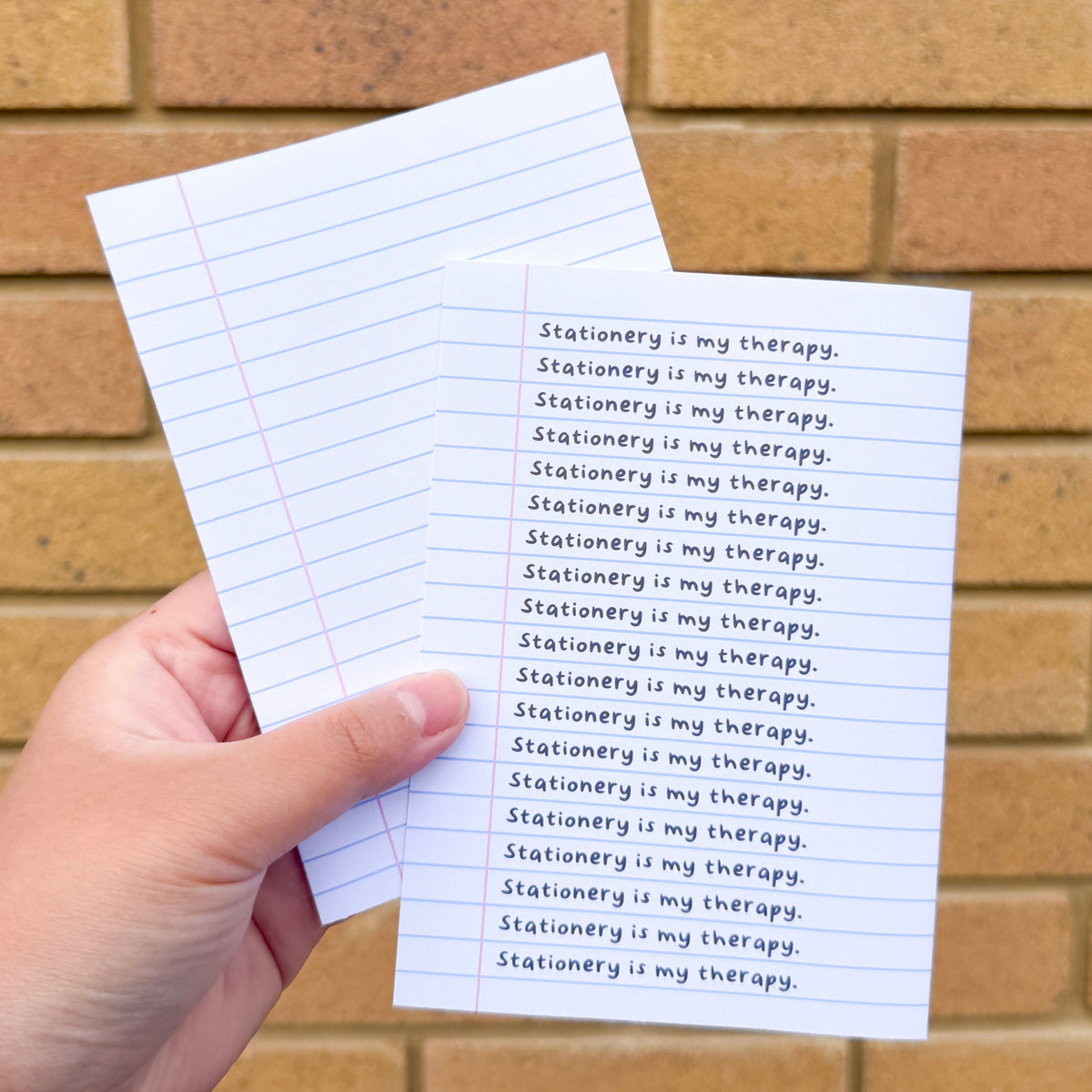 Classic Ruled Notebook Paper A5 Scrapbooking Paper