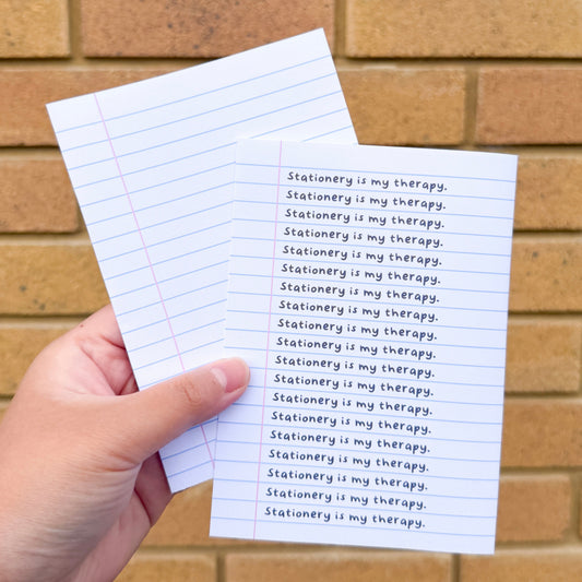 Classic Ruled Notebook Paper A5 Scrapbooking Paper