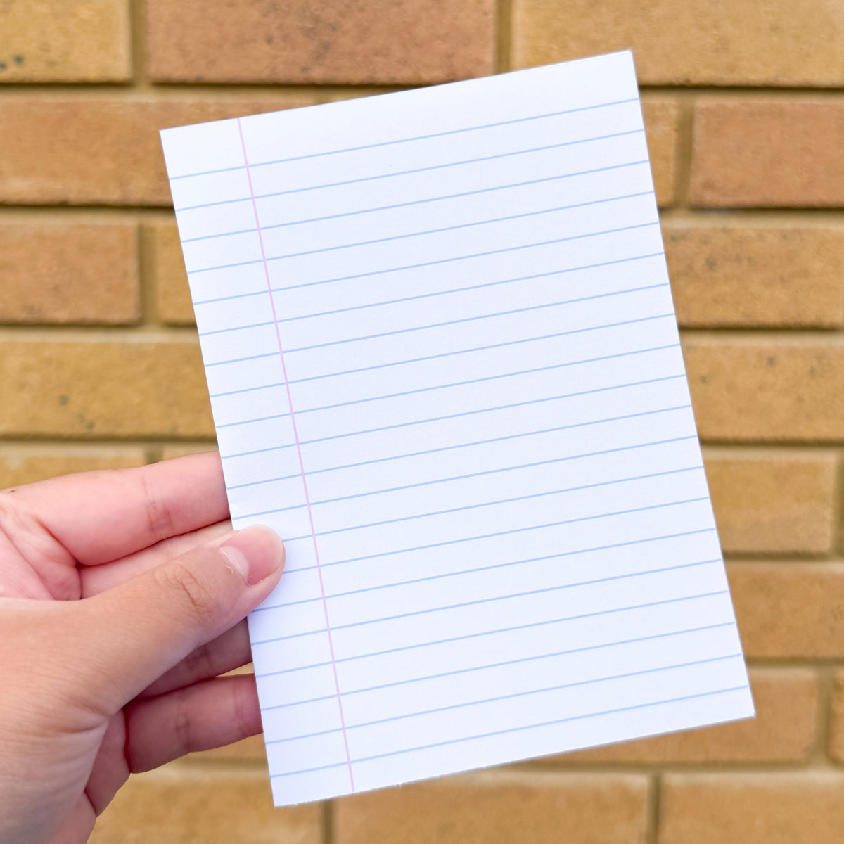 Classic Ruled Notebook Paper A5 Scrapbooking Paper