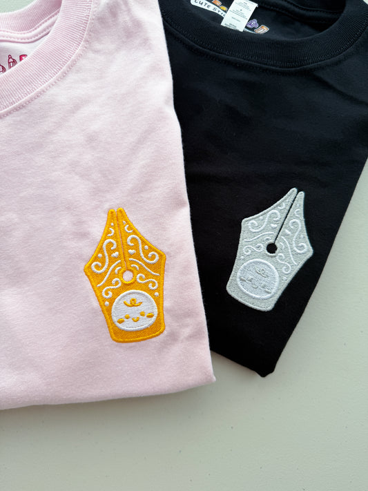 Fountain Pen Nib - Embroidered T-Shirts