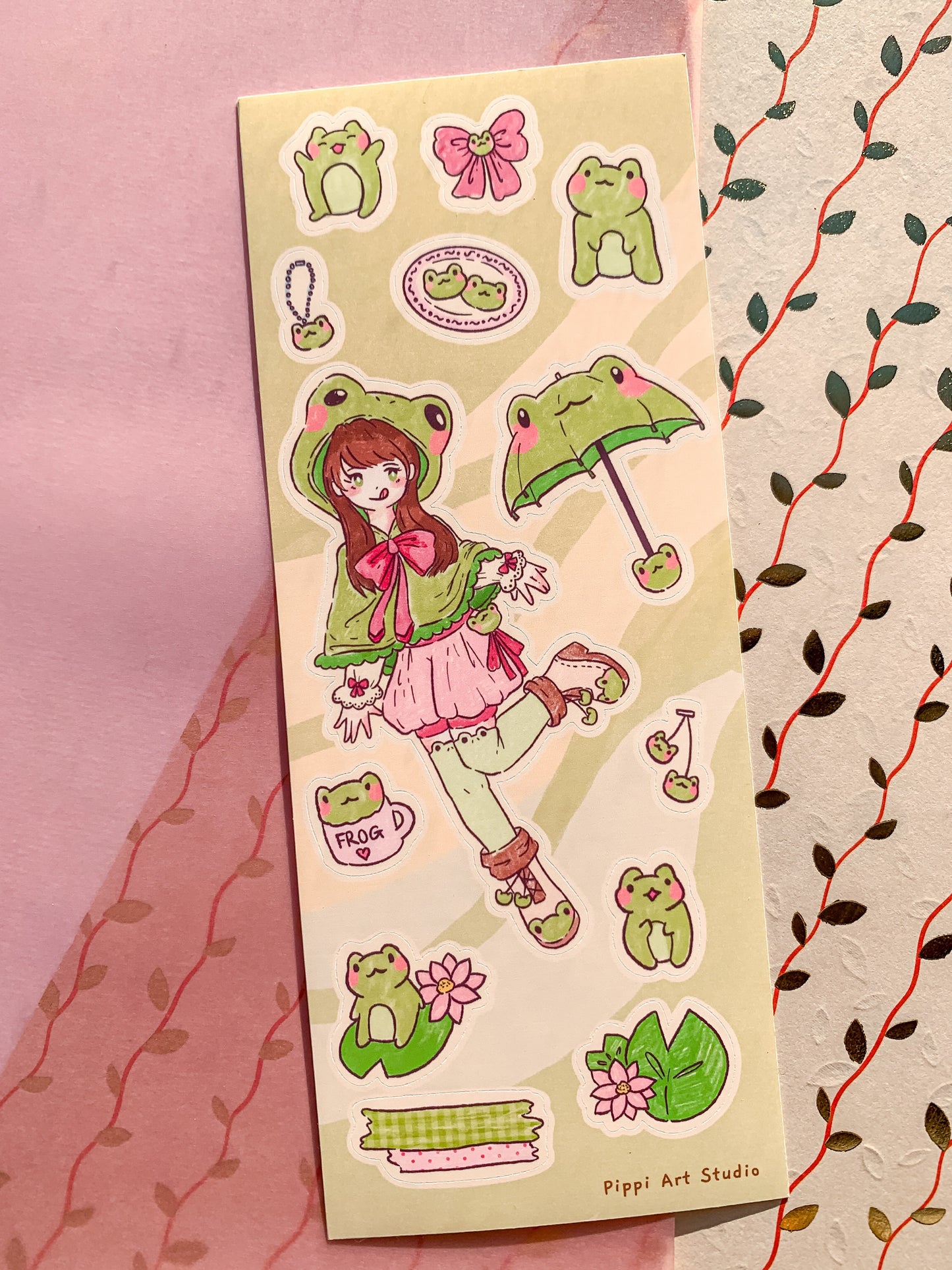 Frog Lifestyle Deco Sticker Sheet