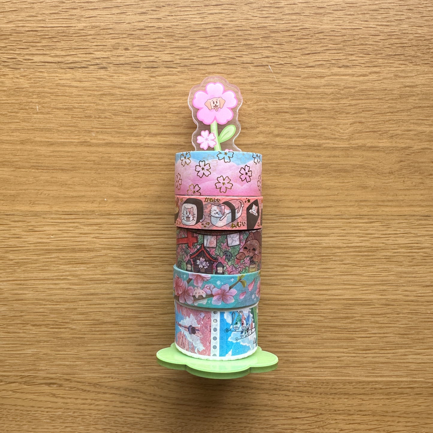 Sakura Joey and Cake Washi Stand