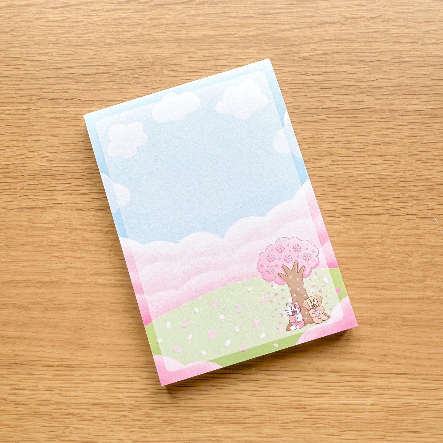 Sakura Joey and Cake A6 Notepad