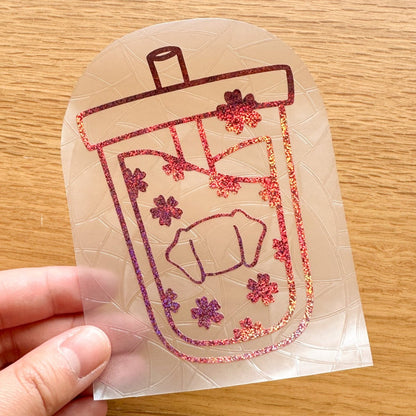 Sakura Boba - Joey and Cake Suncatcher Sticker