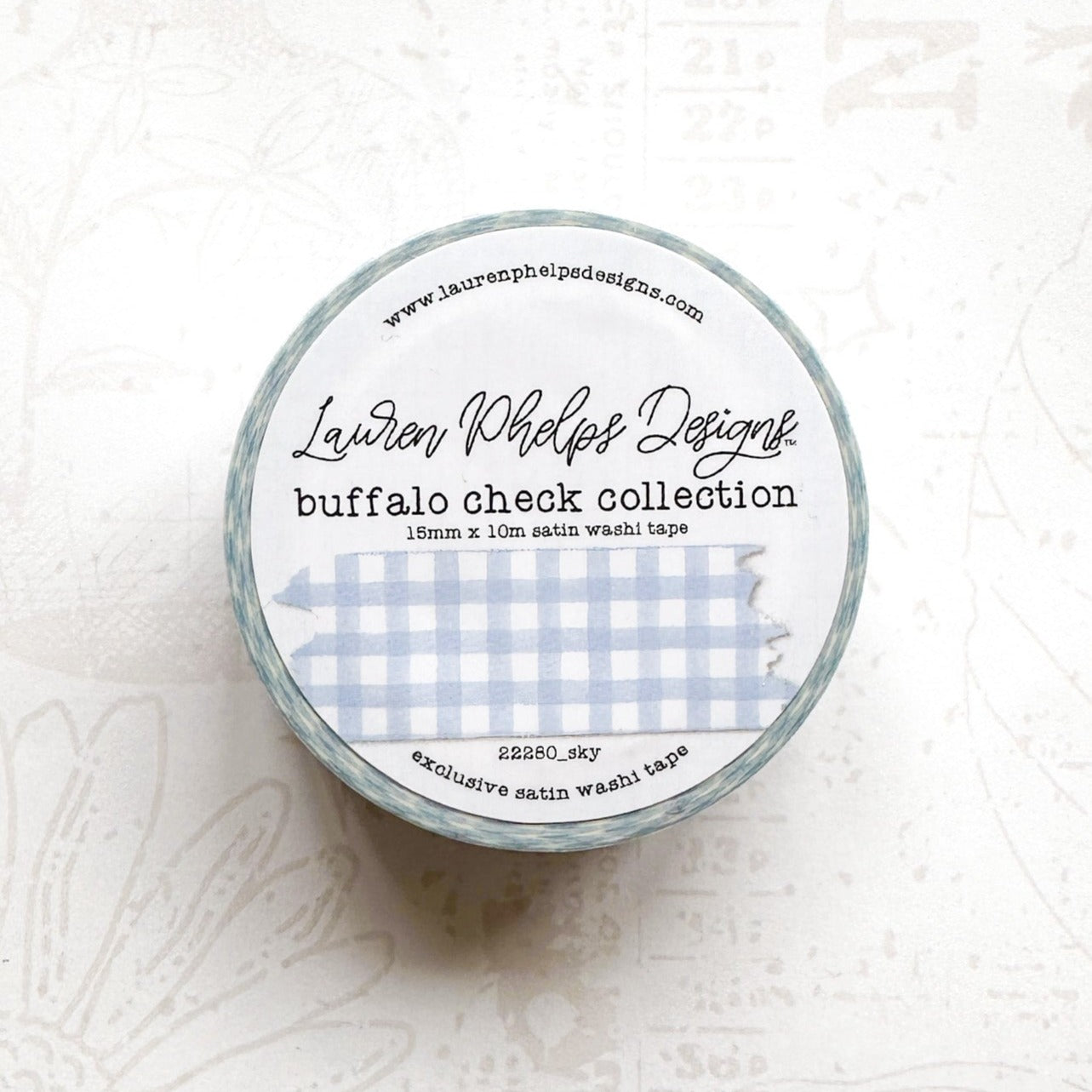 Buffalo Check Satin Washi Tapes 15mm