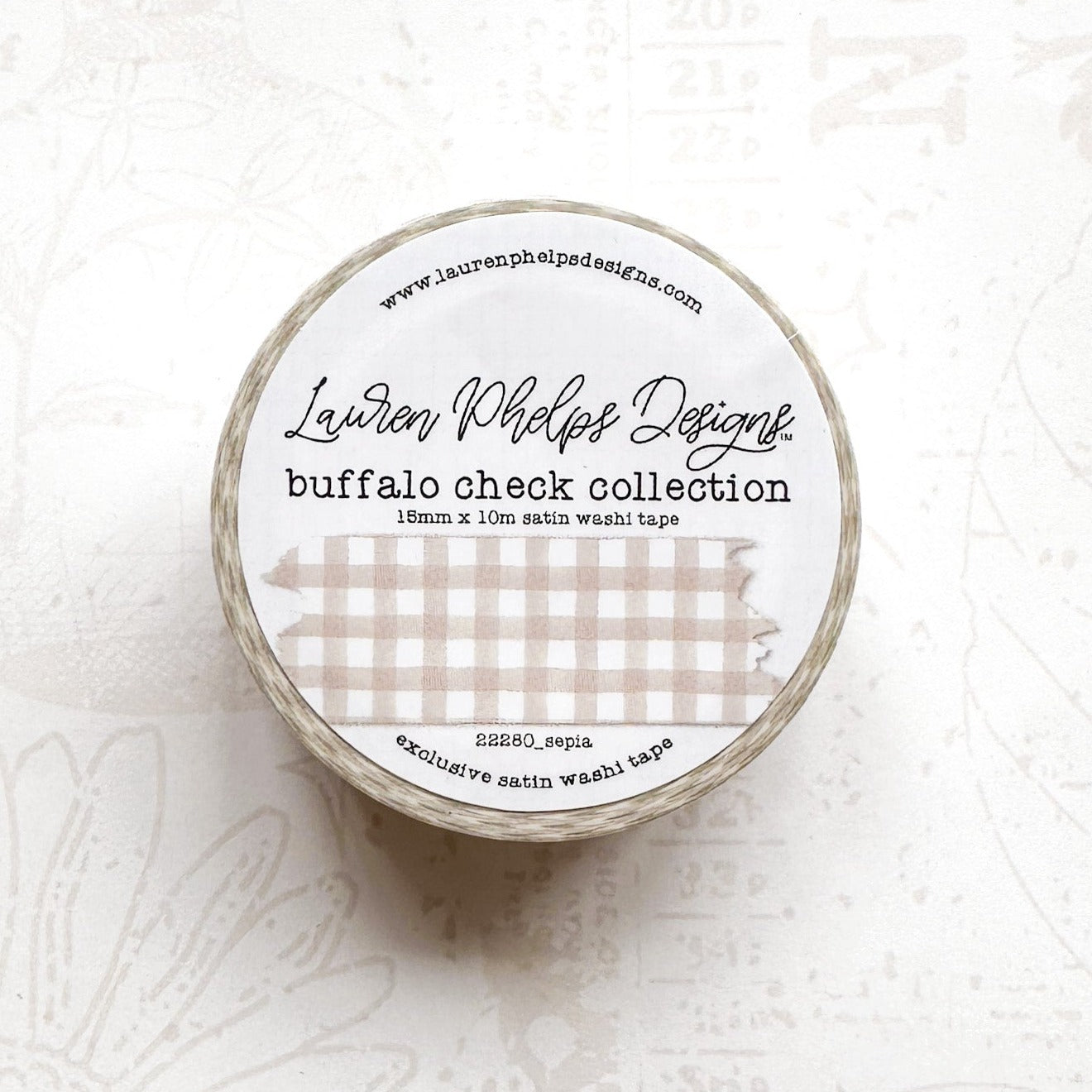 Buffalo Check Satin Washi Tapes 15mm