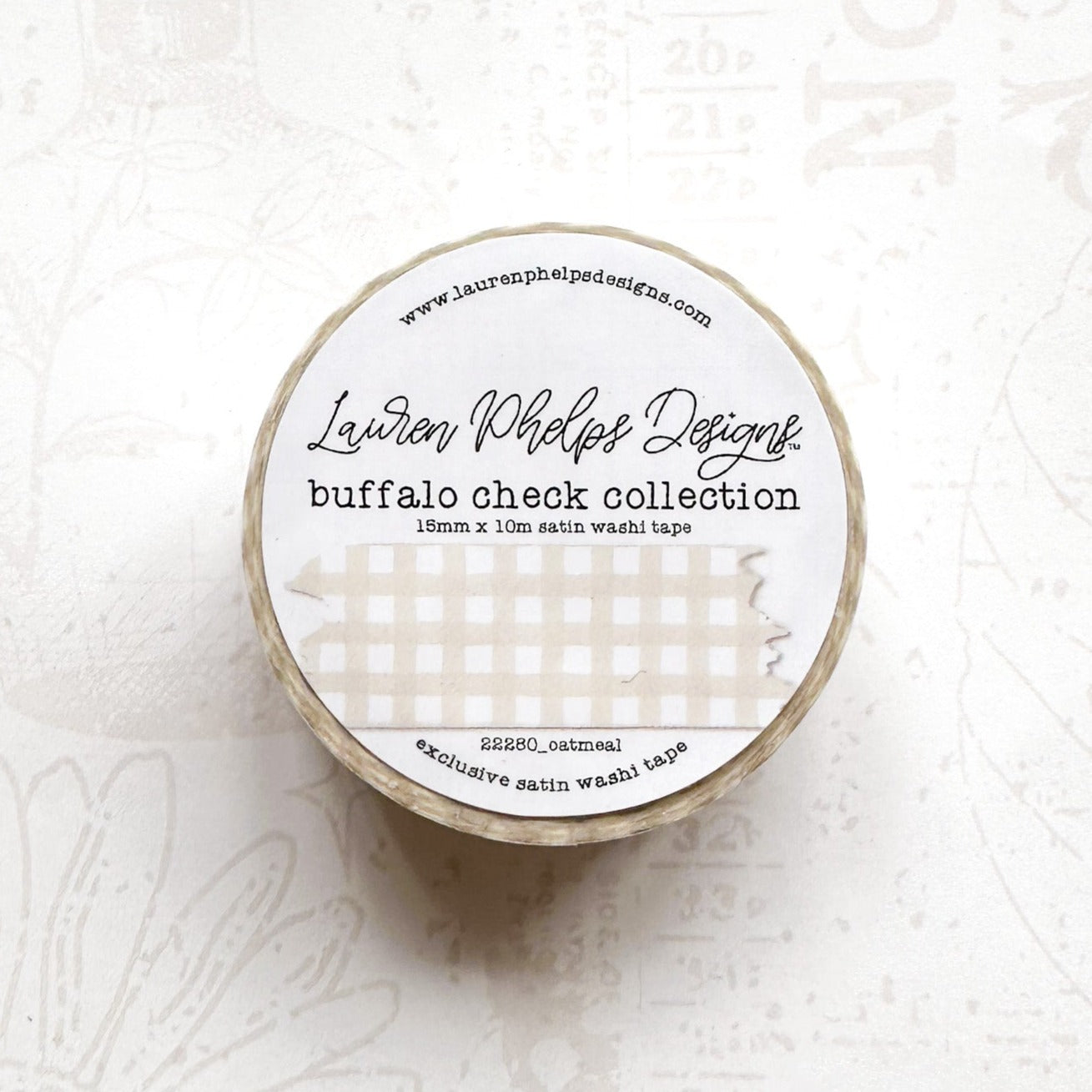 Buffalo Check Satin Washi Tapes 15mm