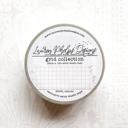 Grid Collection Satin Washi Tapes 15mm