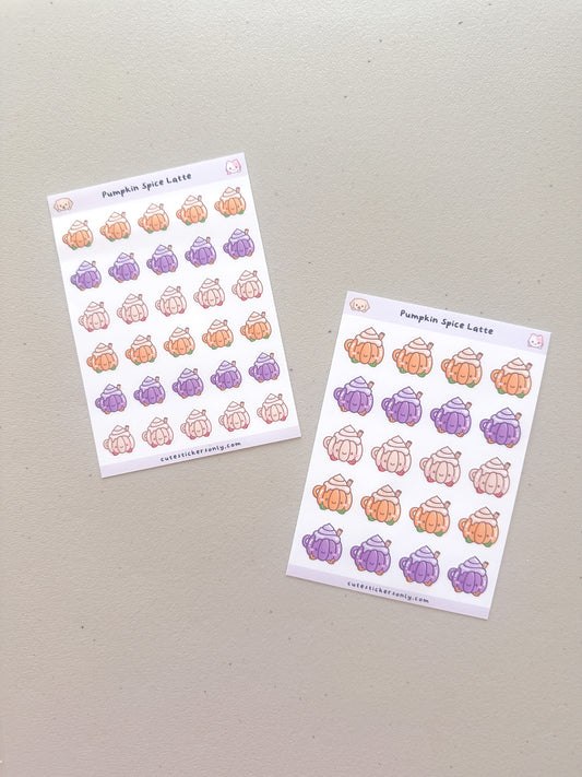 Pumpkin Spice Latte - Sticker Sheets