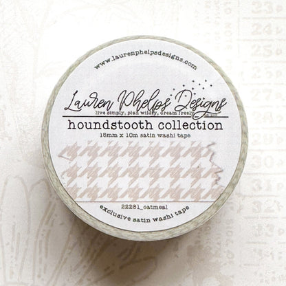 Houndstooth Collection Satin Washi Tapes 15mm