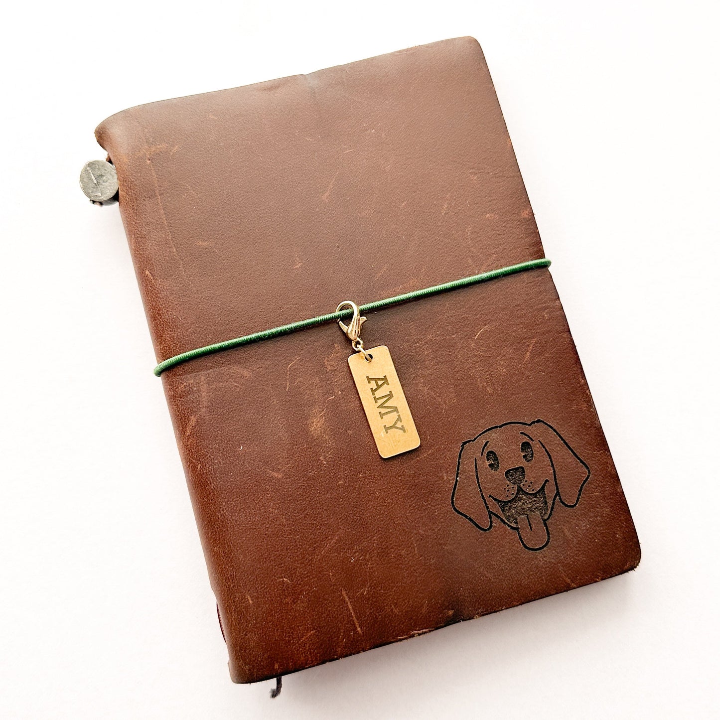 Travelers Notebook Personalised Name Tag Charms