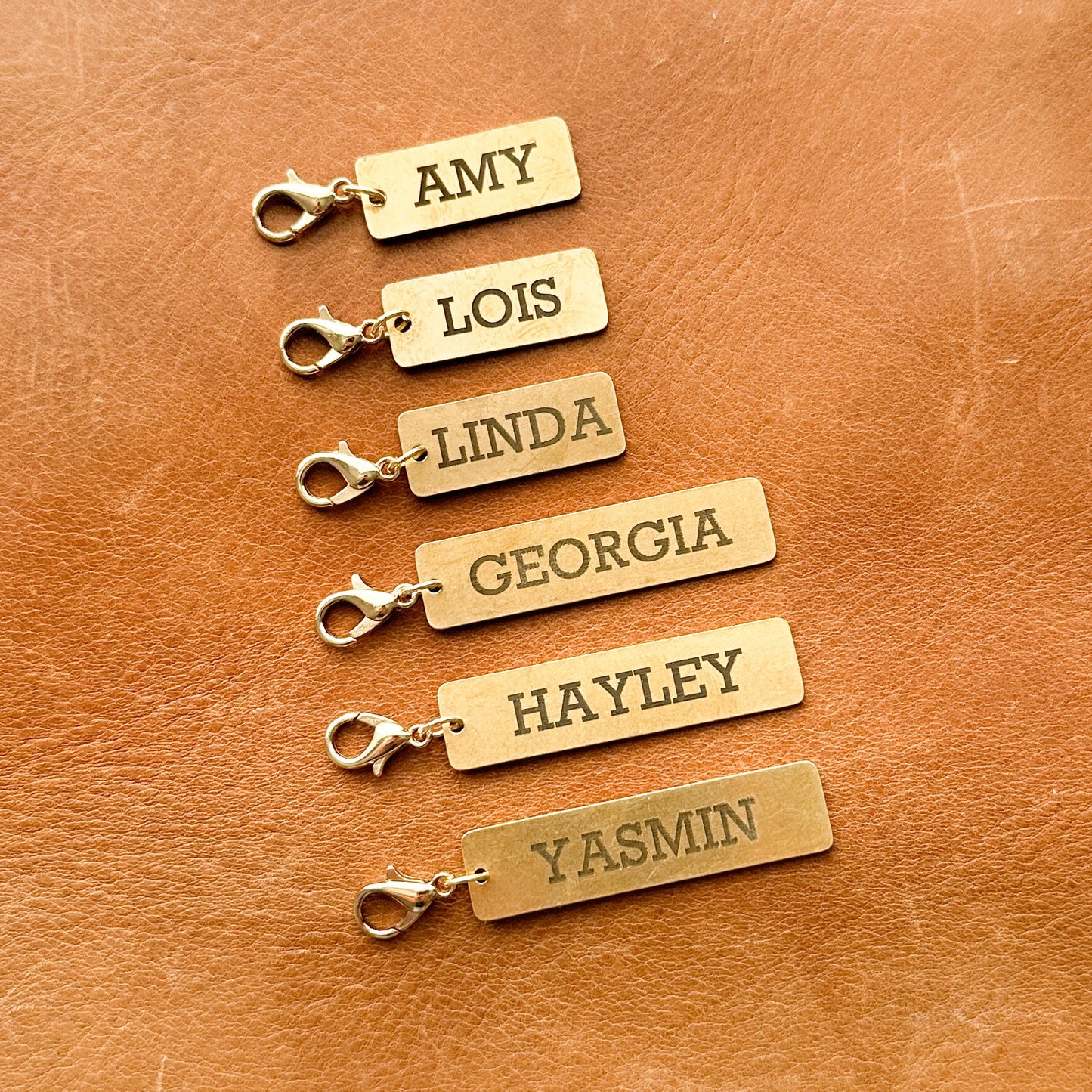 Travelers Notebook Personalised Name Tag Charms