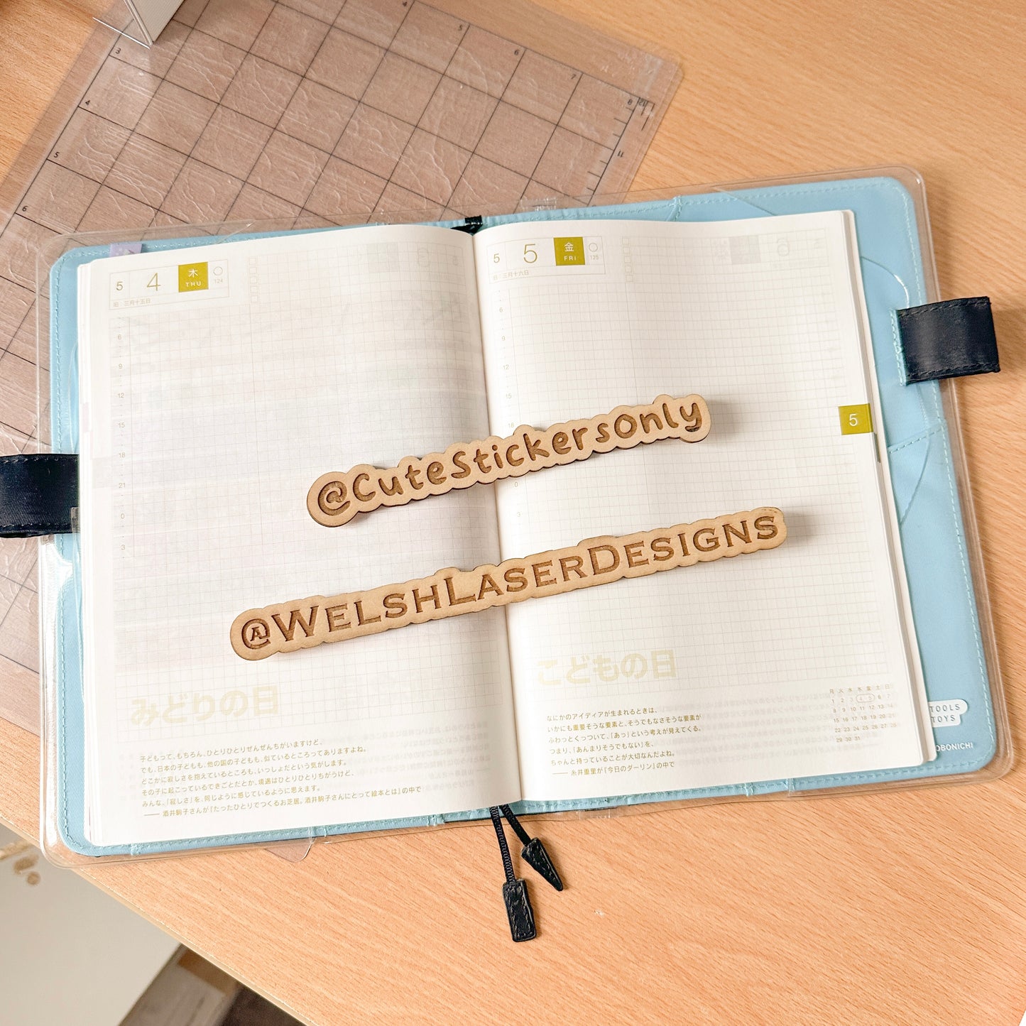 Custom Engraved Wooden Social Media Handle Sign / Photo Prop