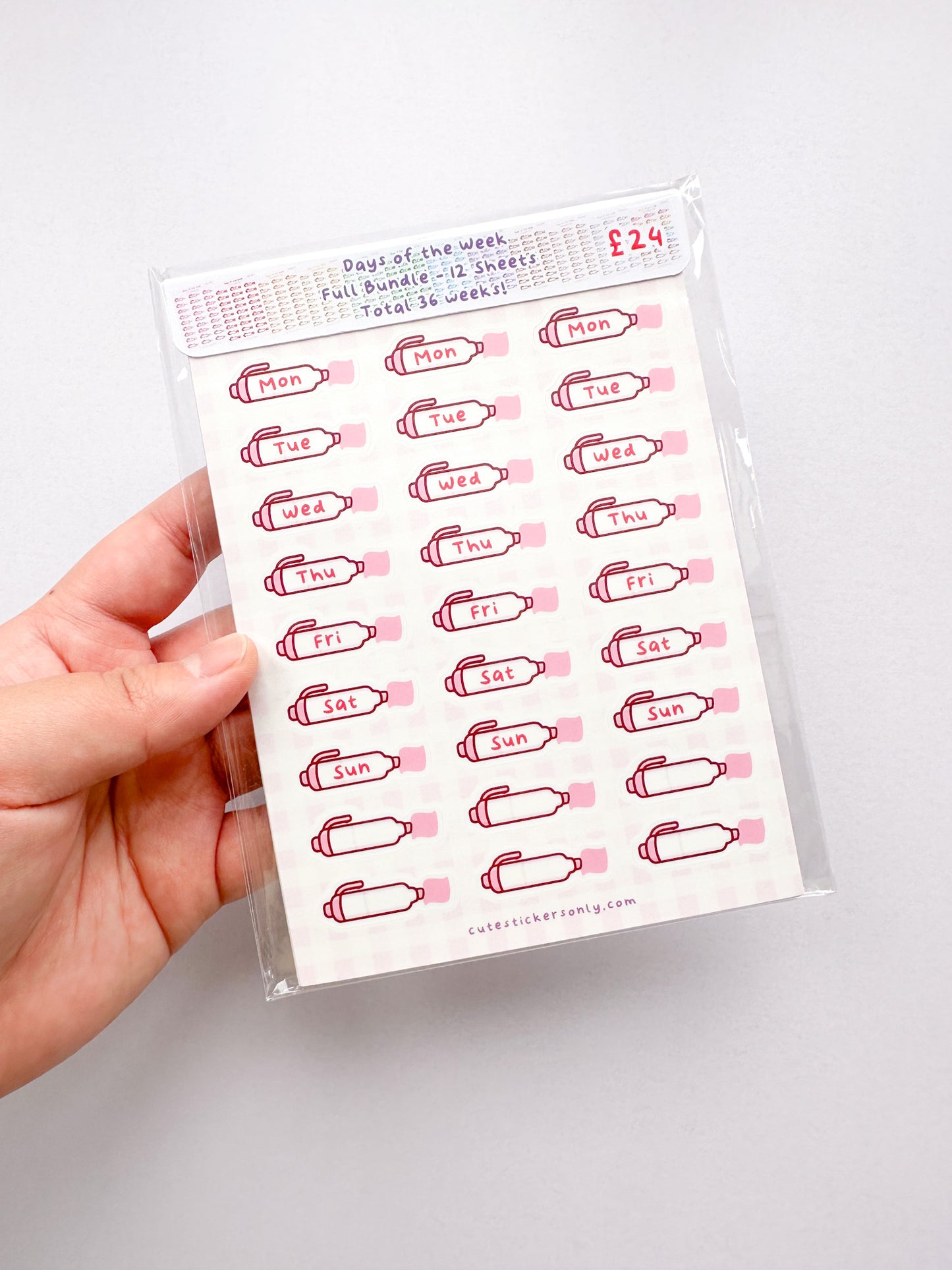 Meowliners Days of the Week - Premium Sticker Sheets