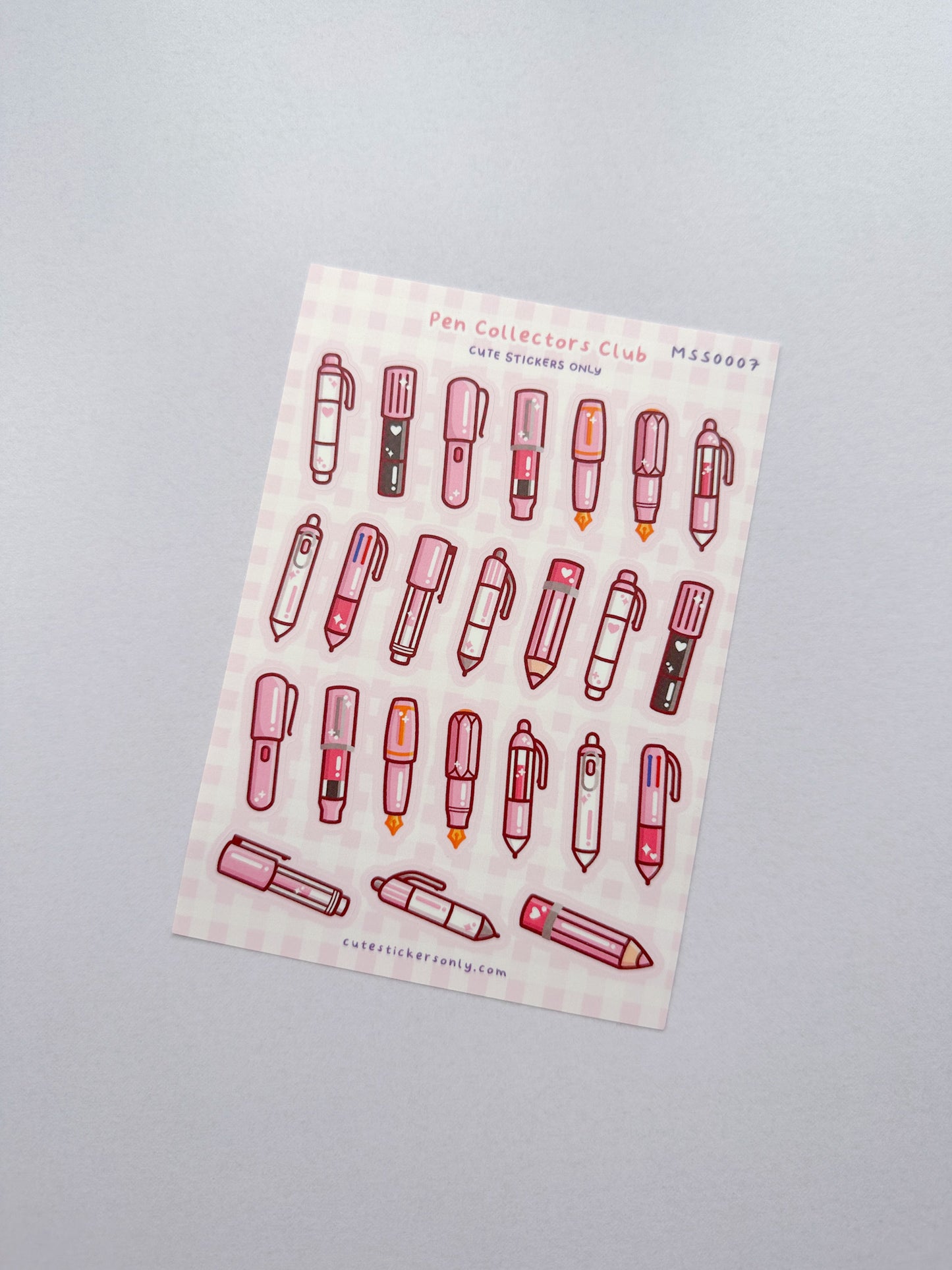 Pen Collectors Club Sticker Sheets