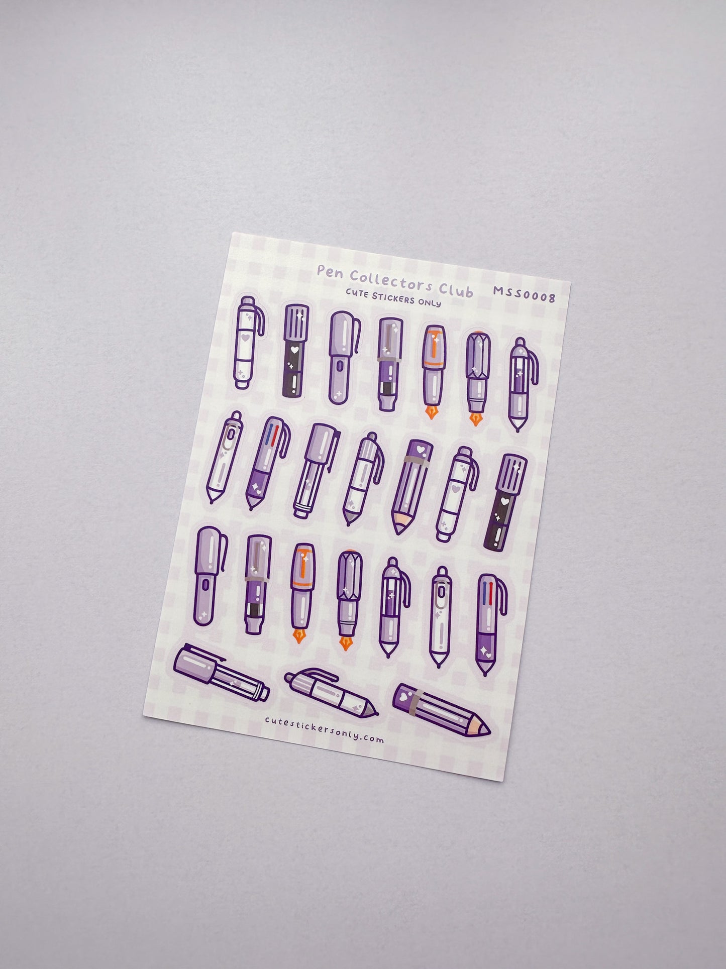 Pen Collectors Club Sticker Sheets