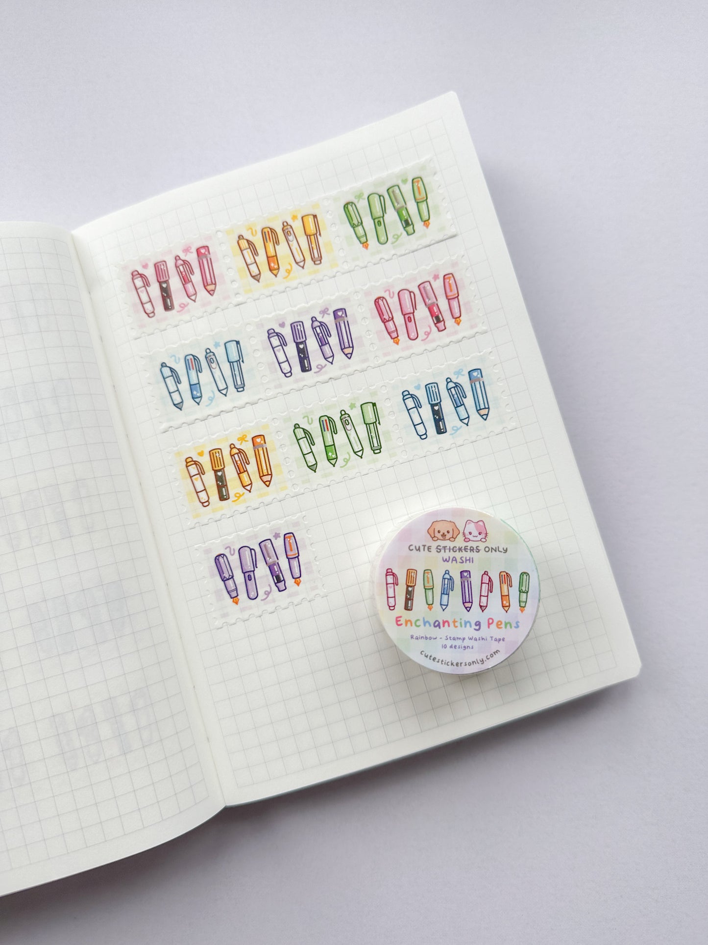 Enchanting Pens - Stamp Washi Tapes