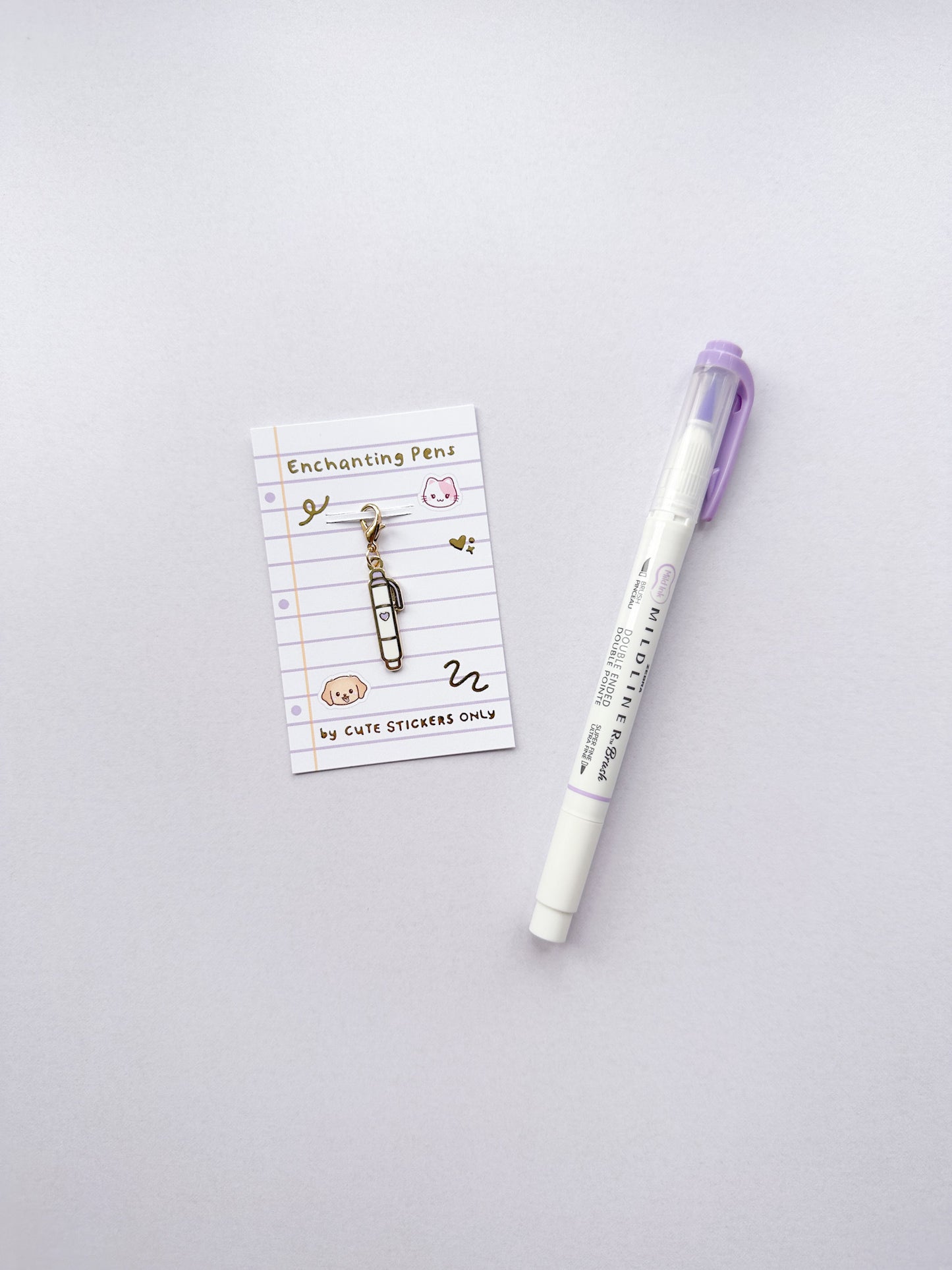Enchanting Pens Enamel Charms