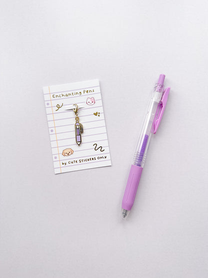 Enchanting Pens Enamel Charms