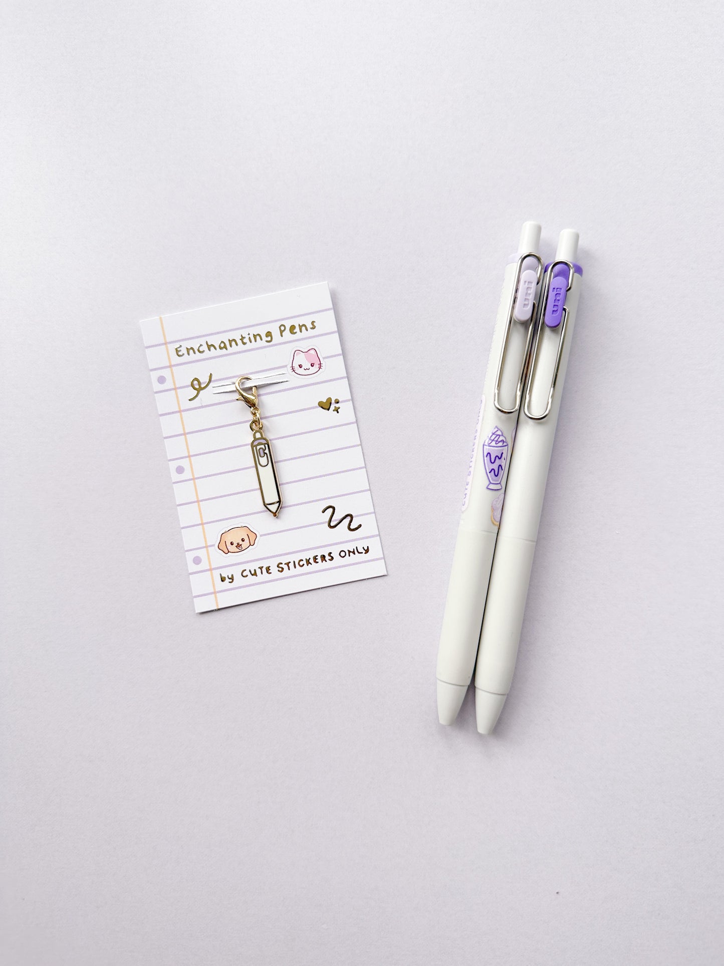 Enchanting Pens Enamel Charms