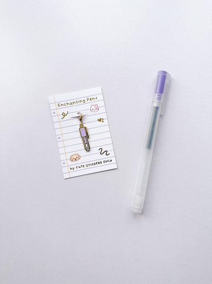 Enchanting Pens Enamel Charms