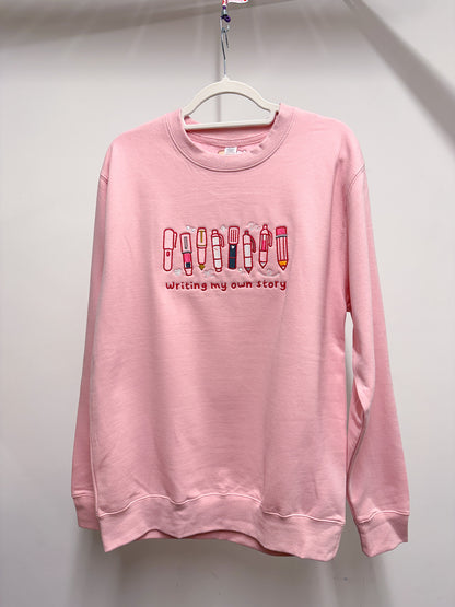 Writing my own story - Embroidered Sweatshirts