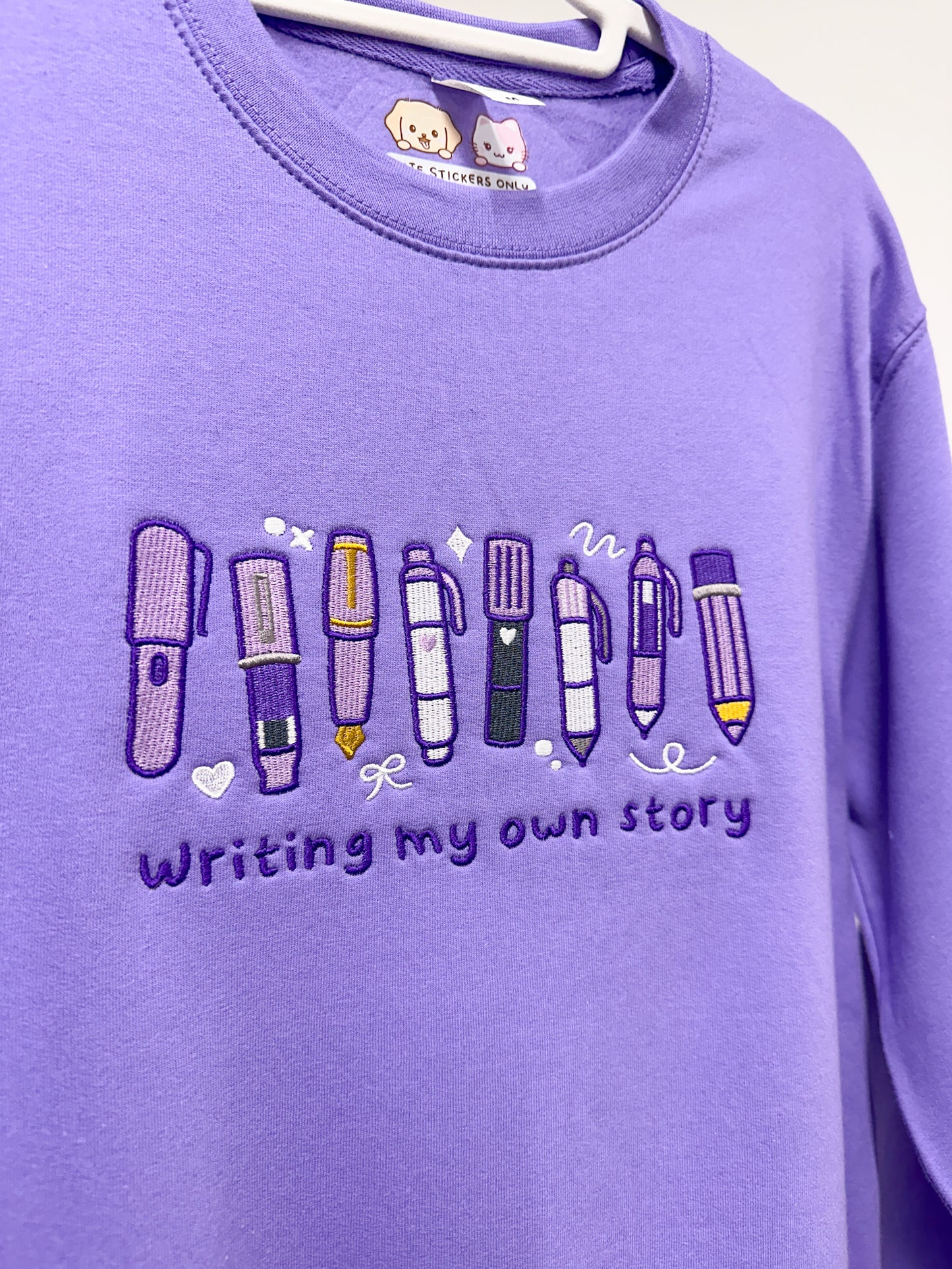Writing my own story - Embroidered Sweatshirts