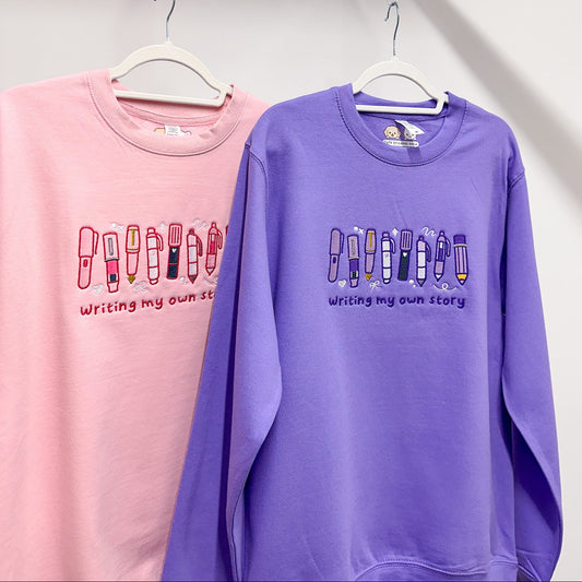Writing my own story - Embroidered Sweatshirts