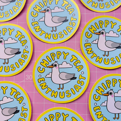 [LIMITED] Chippy Tea Enthusiast Vinyl Sticker