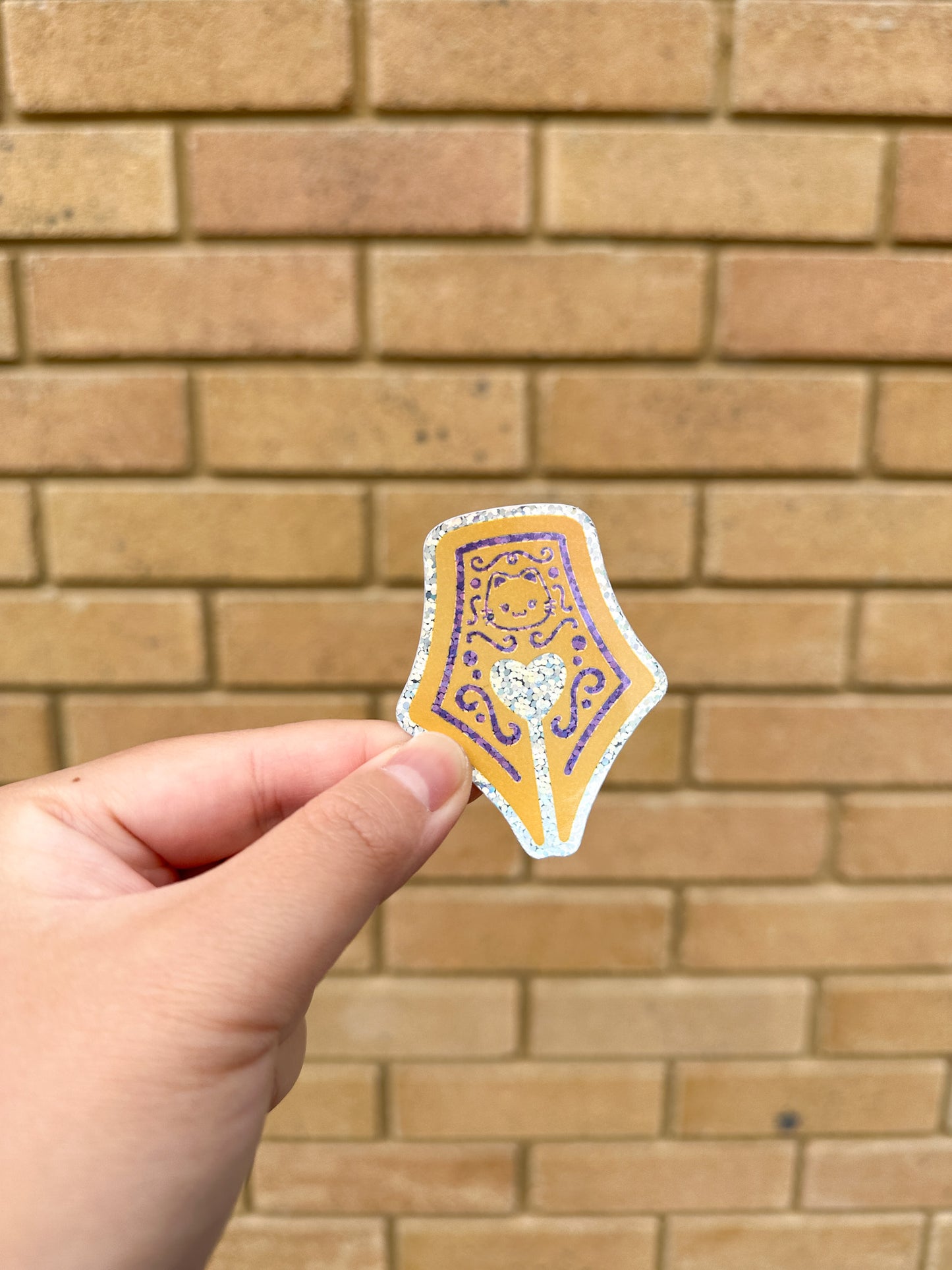 Fountain Pen Nibs Glitter Die Cut Stickers