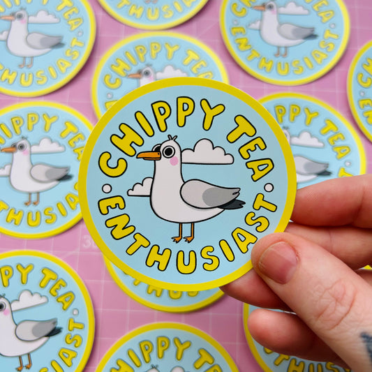 [LIMITED] Chippy Tea Enthusiast Vinyl Sticker